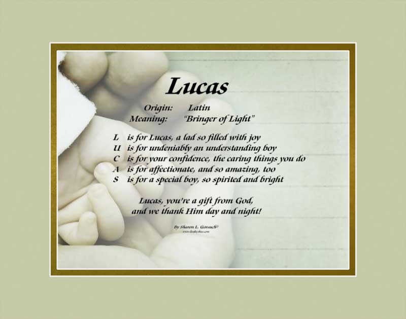 meaning of the name Lucas