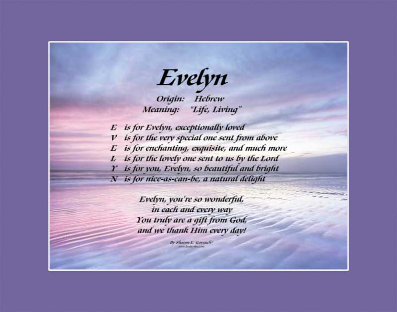 Meaning of the Name Evelyn