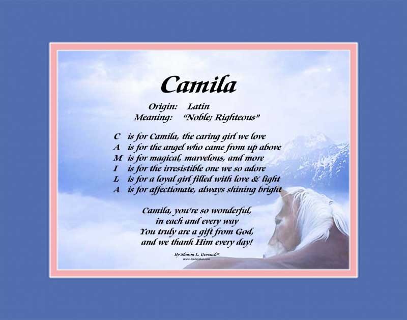 meaning of the name Camila