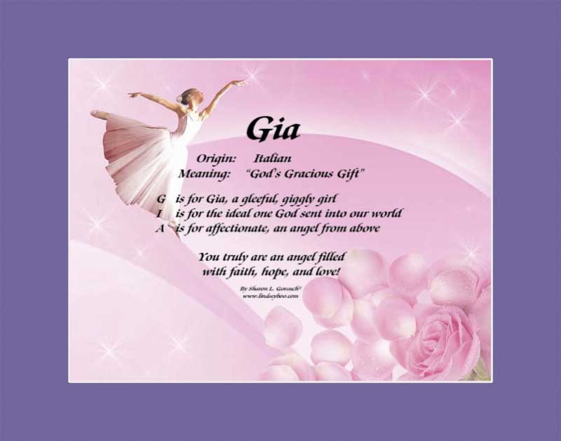 meaning of the name Gia