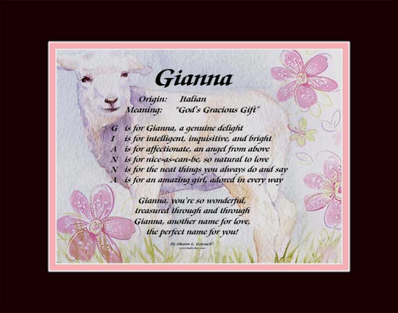 Meaning of the name Gianna