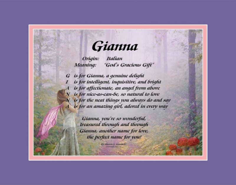 Meaning of the name Gianna