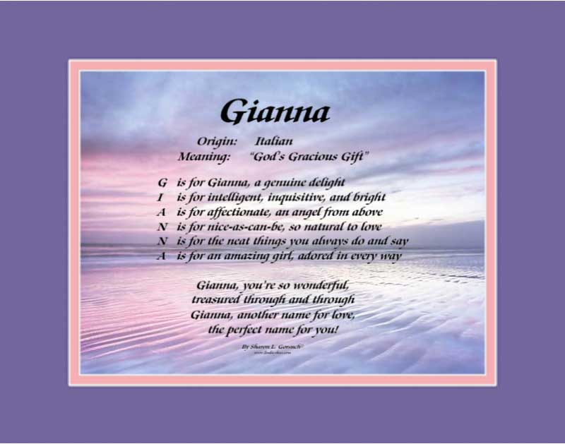 Meaning of the name Gianna