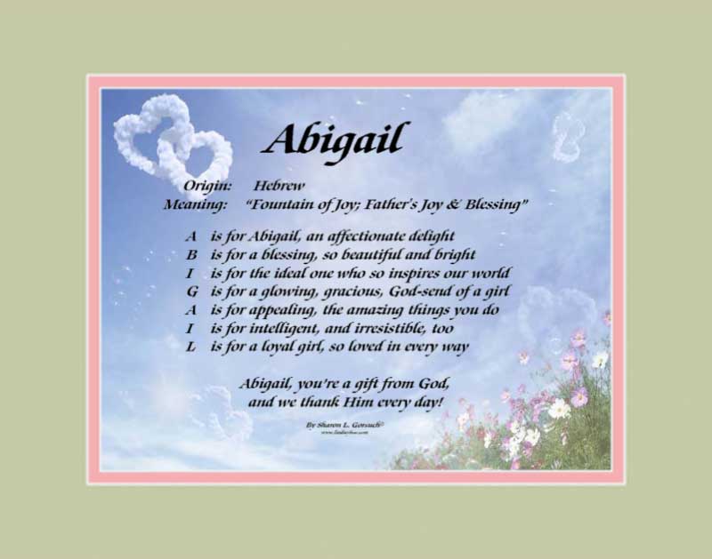 meaning of the name abigail