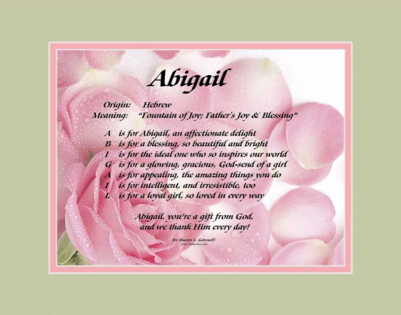 meaning of the name Abigail