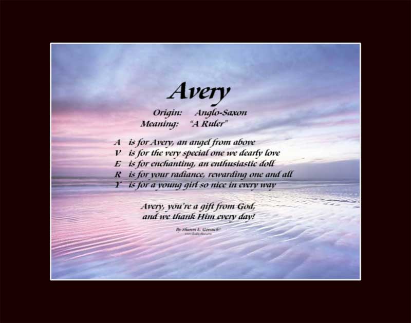 meaning of the name Avery